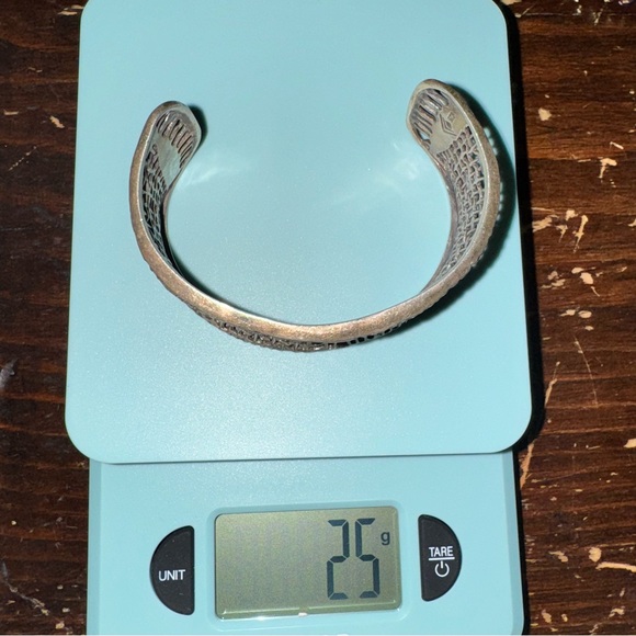 Retired Silpada Sterling Woven Cuff Bracelet - Picture 14 of 16